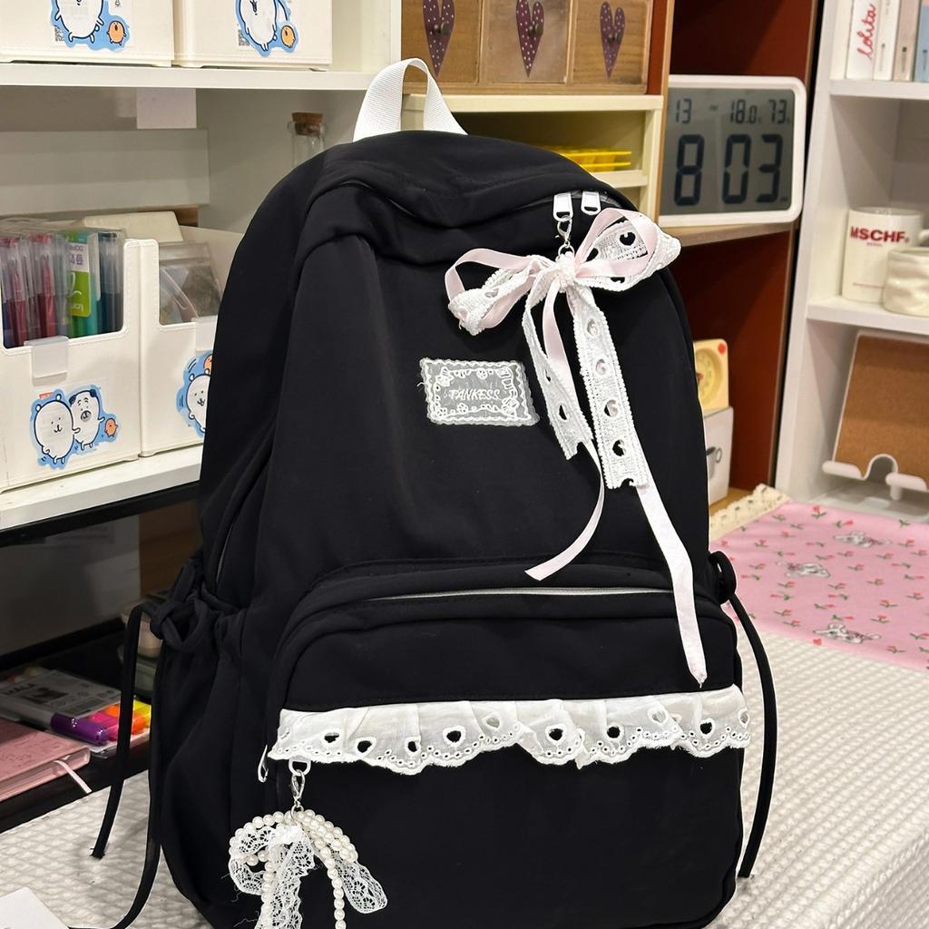 Schoolbag Japanese 1011ins Wind Girl Backpack High Value Junior High School Student Schoolbag Light Leisure Travel Backpack