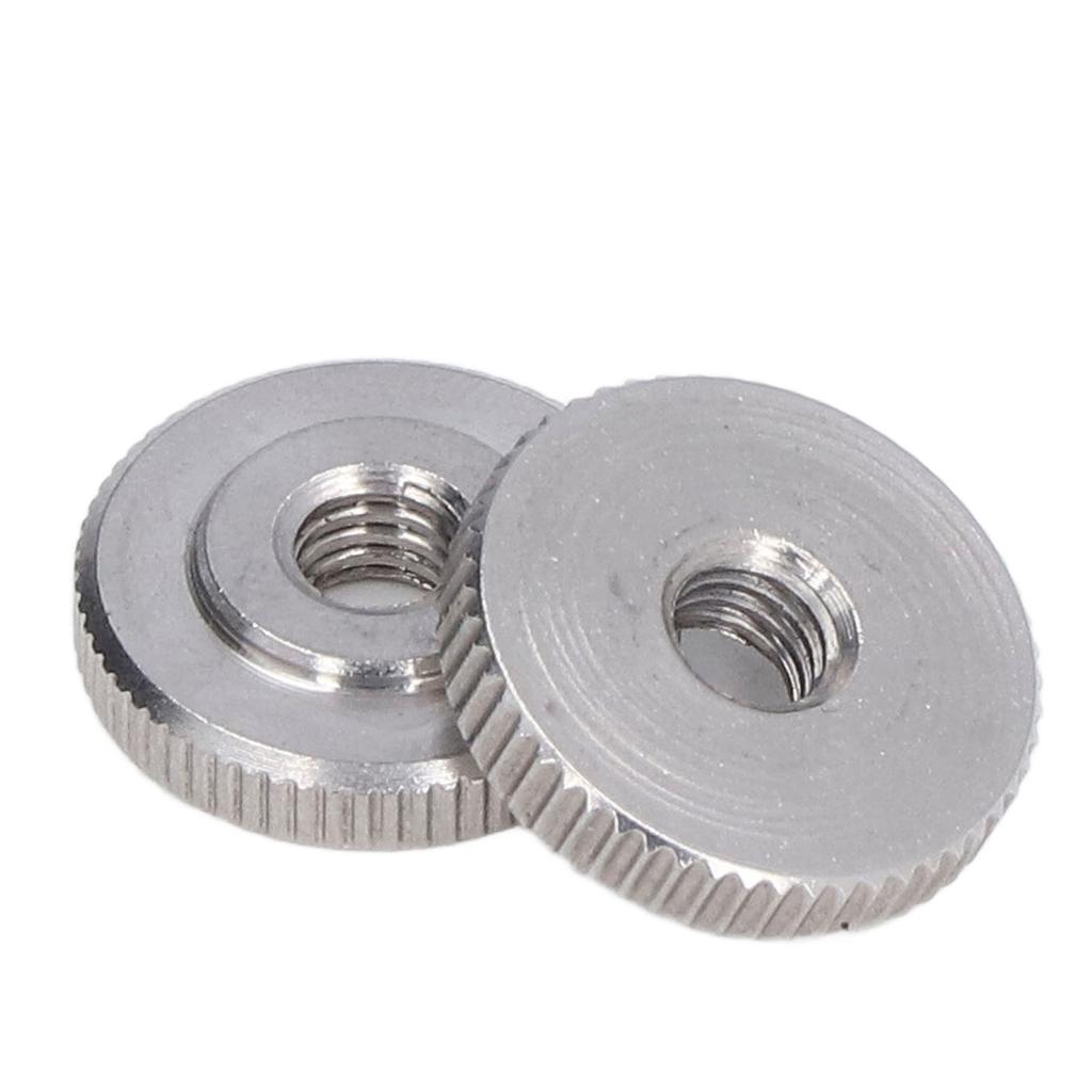 Knurled Thumb Nut 304 Stainless Steel Knurled Flat Head Through Hole Hand Tightening NutM6