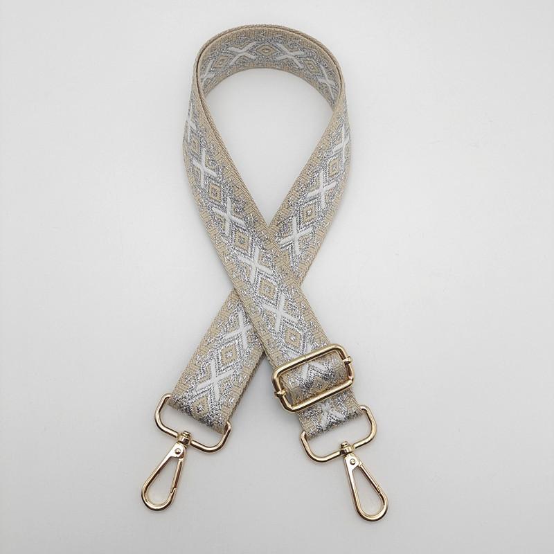 New Backpack Shoulder Strap Handbag Travel Bag Shoulder Bag Shoulder Strap Classic Striped Metal Hook Adjustable Bag Accessories