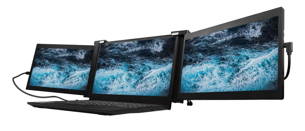 JAPANNEXT Mobile Monitor IPS Panel WUXGA 1920x1200 Resolution with Smart Case 10.1-inch (USB/Type C/PC Compatible/Glossy) JN-TRI-IPS101HDR