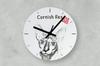 Cornish Rex – Wall clock with a cat, shelf clock with a print | Art-Dog