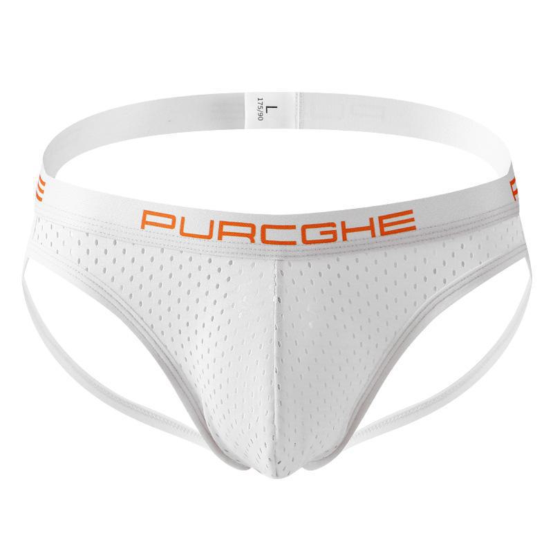 Men's Sexy Hip-lifting Ice Silk Mesh Thong Underwear