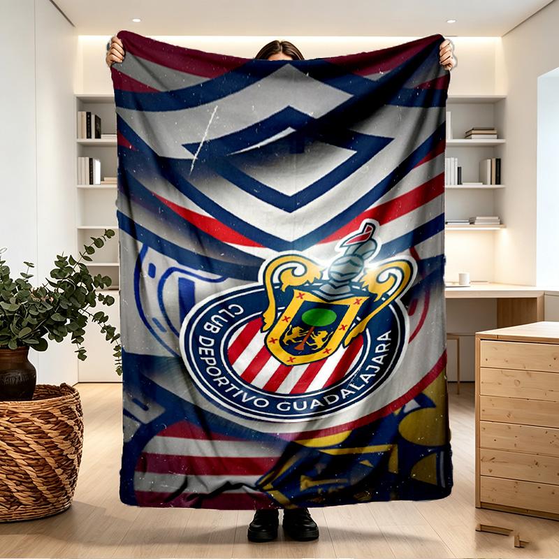 Club Deportivo Guadalajara Print Blanket - Soft & Comfortable, for Bedroom, Travel, Sofa, Home Decoration - Birthday Christmas Gift for Friend