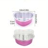 20PCS Heart Shape Disposable Aluminum Foil Cupcake Liners with Lids Mini Cake Pans for Wedding Birthday Party Kitchen Gadget