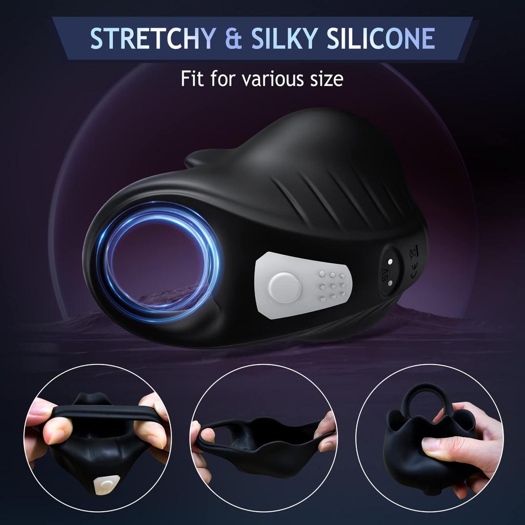 Scrotum Testicles Egg Vibrator for Men Masturbator Cock Ring APP Control Sex Toys Couple Ejaculation Delay Male Penis Massager