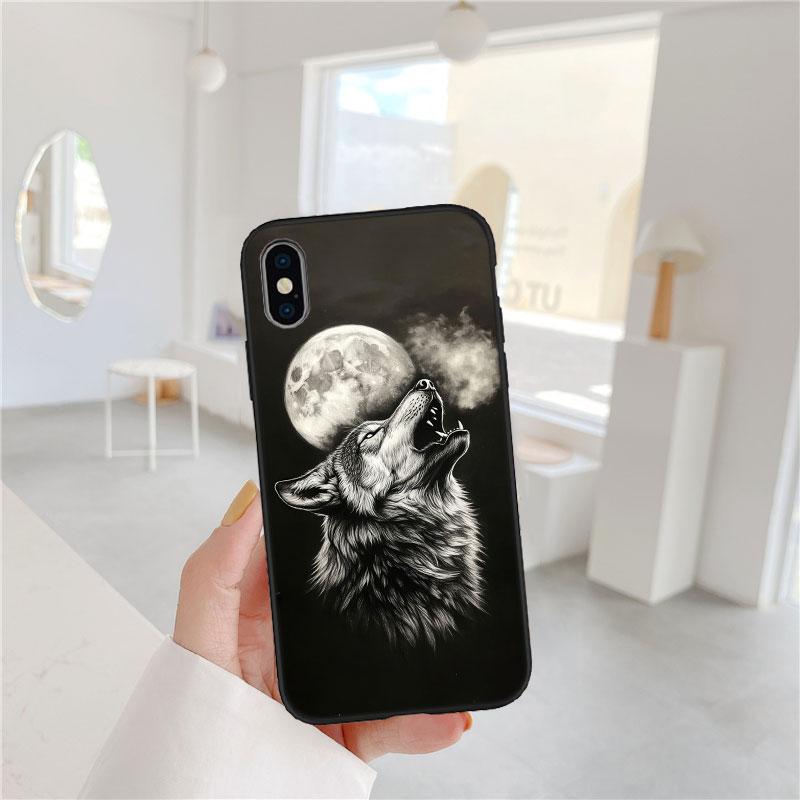 LO7 Animal Wolf Soft Shell Phone Case for Redmi Note 10 11 12 Pro Max 10S 10C 10T 11A 11S 12S 12C