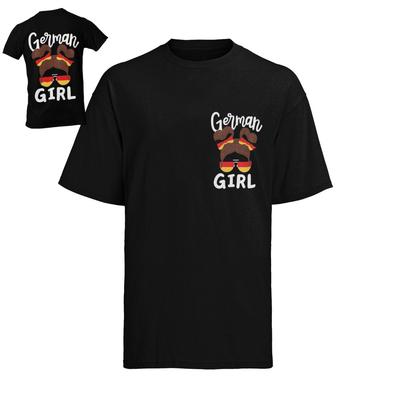 Germany Girl German Girl Flag AFD Womens T-Shirt Cotton S-XXXL