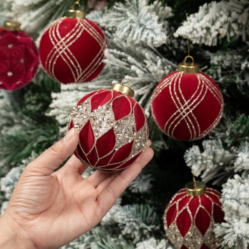 12pcs Christmas Balls Ornaments for Tree Home Car Decor Xmas New Year Navidad Festive Hanging Pendant Ball Accessories Set Of