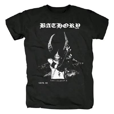 Bathory Hip Hop Tryckt T-shirt Motorcykel Högkvalitativa Herr T-shirts Bomull Herr Kortärmad T-shirt Toppar Tee Black Metal Venom