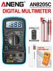 Digital Multimeters 1999 Counts 600V AC/DC Voltage Temp Test for Car Repair Backlight hFE Triode DIY Test Tool ANENG AN8205C