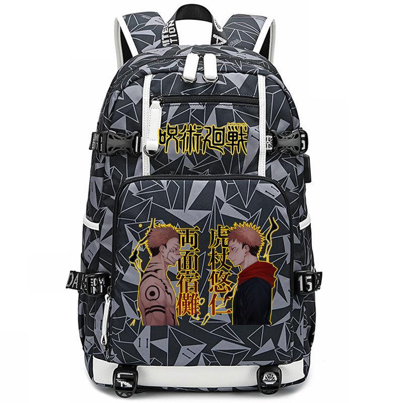 Bag Anime Peripheral Five Wushu Second Dimensional Backpack for Junior High School Students and Elementary School Students Large Capacity Backpack
