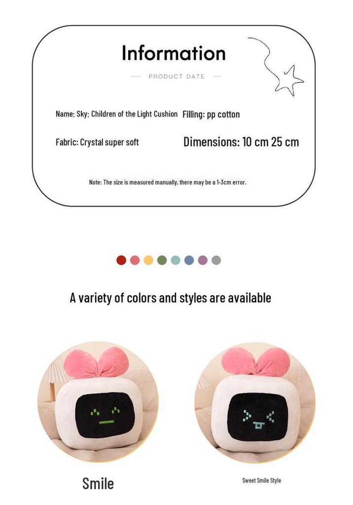 Himmel: Children of the Light x Kizuna AI Plüsch-Schlüsselanhänger – Niedliches Großes Eisenkopf-Ornament Zubehör