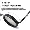 Brand Punk Polarized ND9 Adjustable Dimming Sun Glasses Men Women Round Sunglasses Men's Fishing Eyeglasses Outdoor Shades UV400