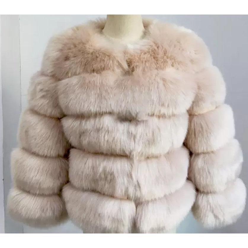 XS-4XL Mink Coats Autumn Winter Fluffy Faux Fur Coat Women Elegant Thick Warm Faux Fur Jackets For Women Tops Plus Size