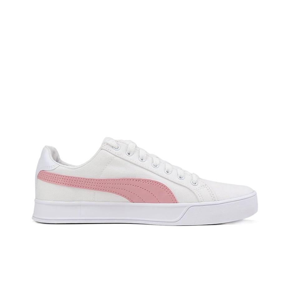 Puma Smash Vulc Canvas Comfortable Low-Top Skate Shoes Unisex Sneakers Pink 374754-05