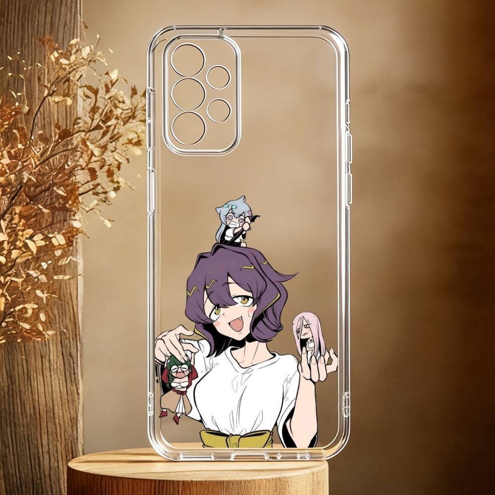 Sprudelndes Magical Girls Manga Handyhülle für Samsung Galaxy A71,A70,A52,A51,A40,A30 Transparente Hülle