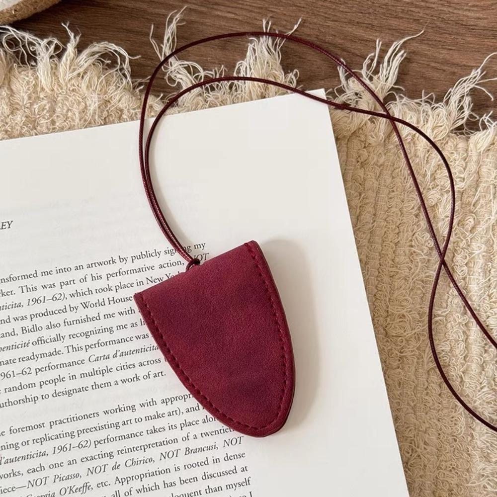 Leopard Print Glasses Storage Necklace Multi-Function Pu Leather Eyeglasses Case Male