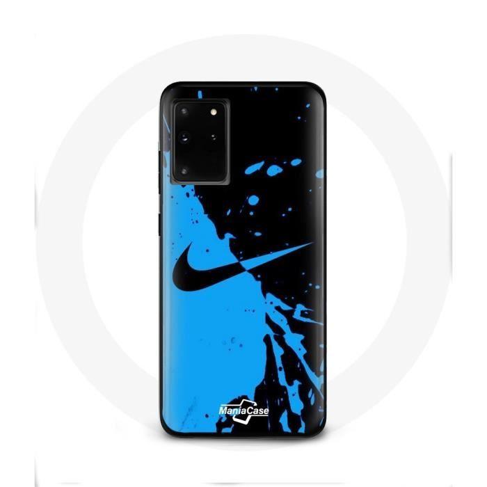 Coque - Nike - Samsung Galaxy S11 Plus - Souple - Bleu et Noir - Protection