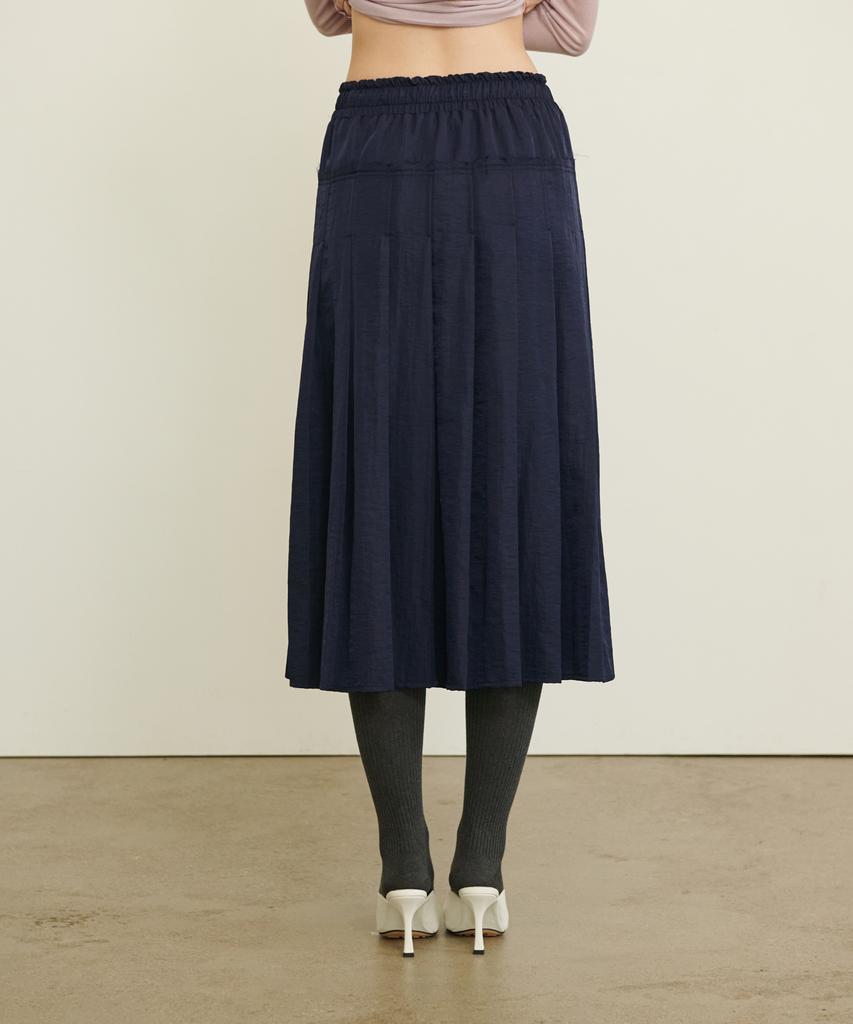 Eonmyuteu New Modern Pleated Skirt_Navy