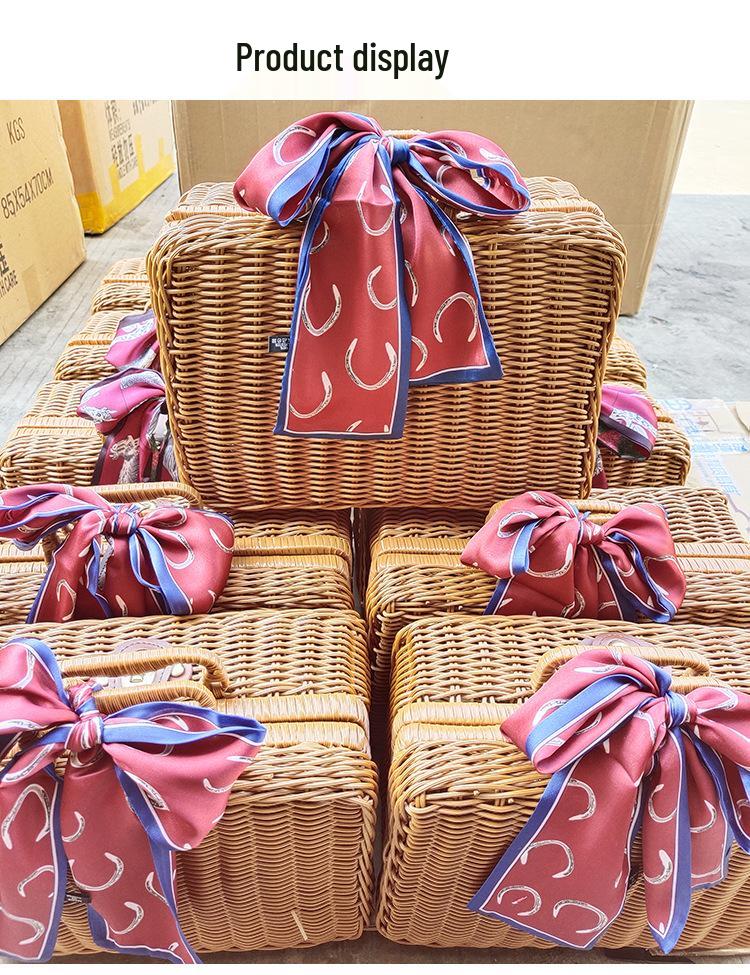 Vintage Rattan Handbag & Storage Box - Perfect for Photos, Gifts, or Organizing (Small, Medium, Large)