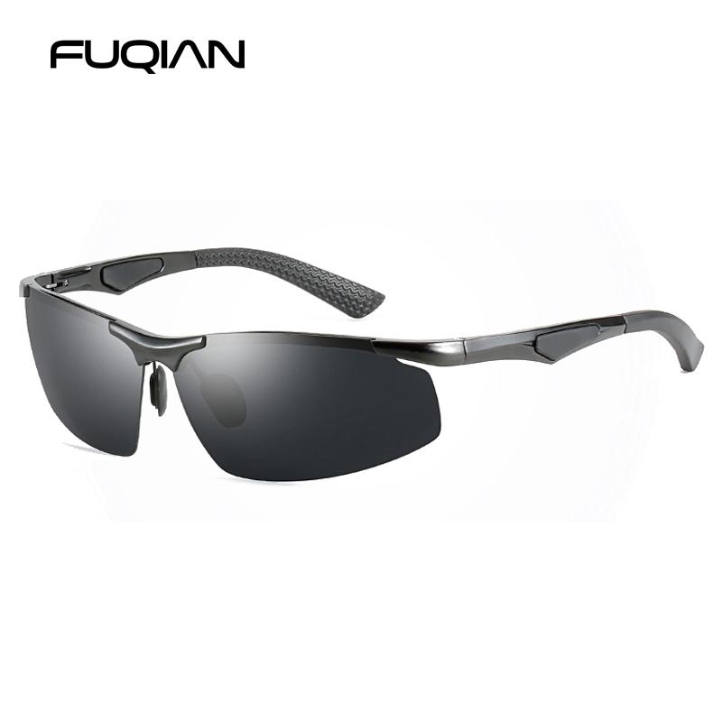 Aluminum Magnesium Sports Polarized Men Sunglasses Luxury Rimless Male Sun Glasses High Quality Outdoor Cycling Goggle