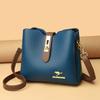 New women's bag soft leather texture shoulder bag large capacity simple messenger bag tote bag temperament mother bag