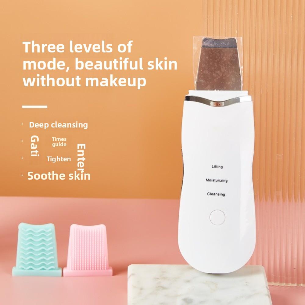 Rechargeable Ultrasonic Skin Scrubber Ultrasonic Ion Black Head Remover Pore Cleaner Skin Care