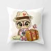 Cute Owl Cushion Covers  Comfortable Pillow Cover x Decorative Pillows For Sofa Bed Car Throw Home Decor