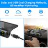 Tire Pressure Temperature Wireless Sensing Tire Pressure Monitor Solar Charging Suitable for Automobile Coupe Suv Mpv Truck