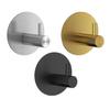 Stainless Steel No-Drill Adhesive Hook for Bathroom & Toilet Storage