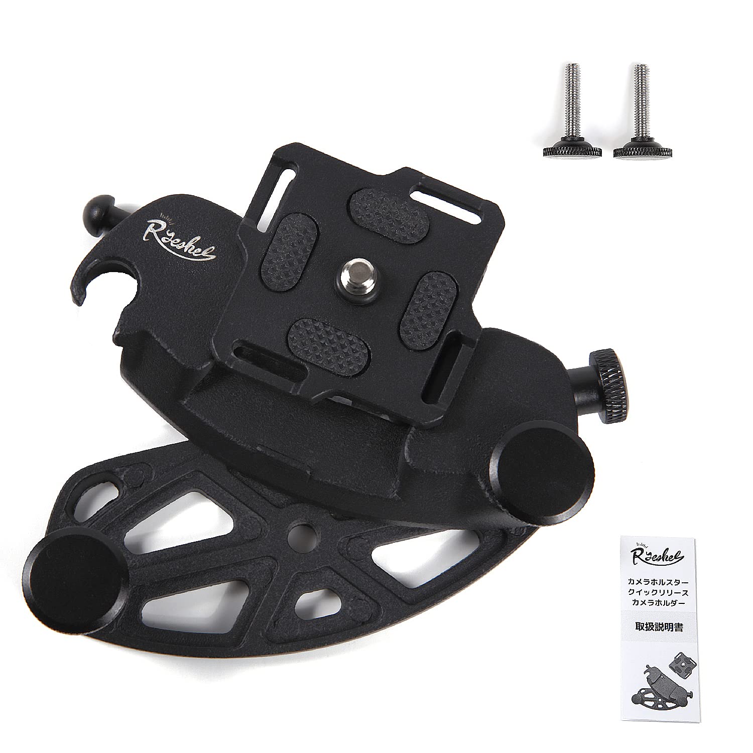 

Ryeshel Camera Quick Release Camera Shoulder Holster with for Camera and Easy Backpack Waist Belt Clip for Digital and Action Holster, Holder, 1/4 чорний