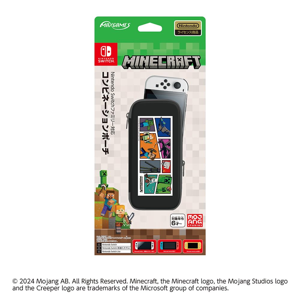

Ліцензований комбінований чохол для Nintendo Switch Family Minecraft Comic Design [продукт Nintendo]