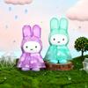Original Vipo Miffy Raincoat Series Plush Keychain Blind Box Cute Lovely Plush Doll Bag Pendant Backpack Car Key Phone Decor