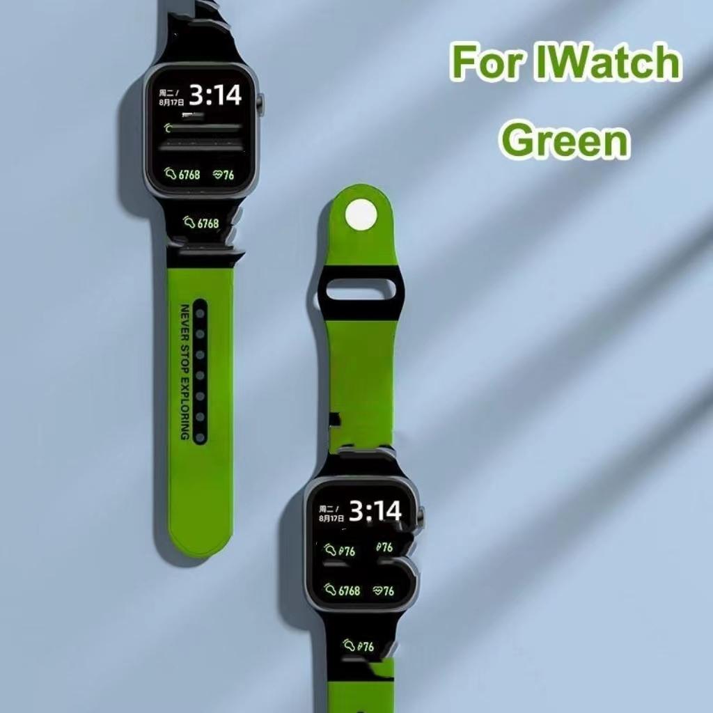 Silicone Watch Band for AppleWatch Strap 49mm 44mm 40mm 45mm 41mm 42mm 38mm Watchband Bracelet Correa IWatch Ultra Series 8 7 6 5 4 SE