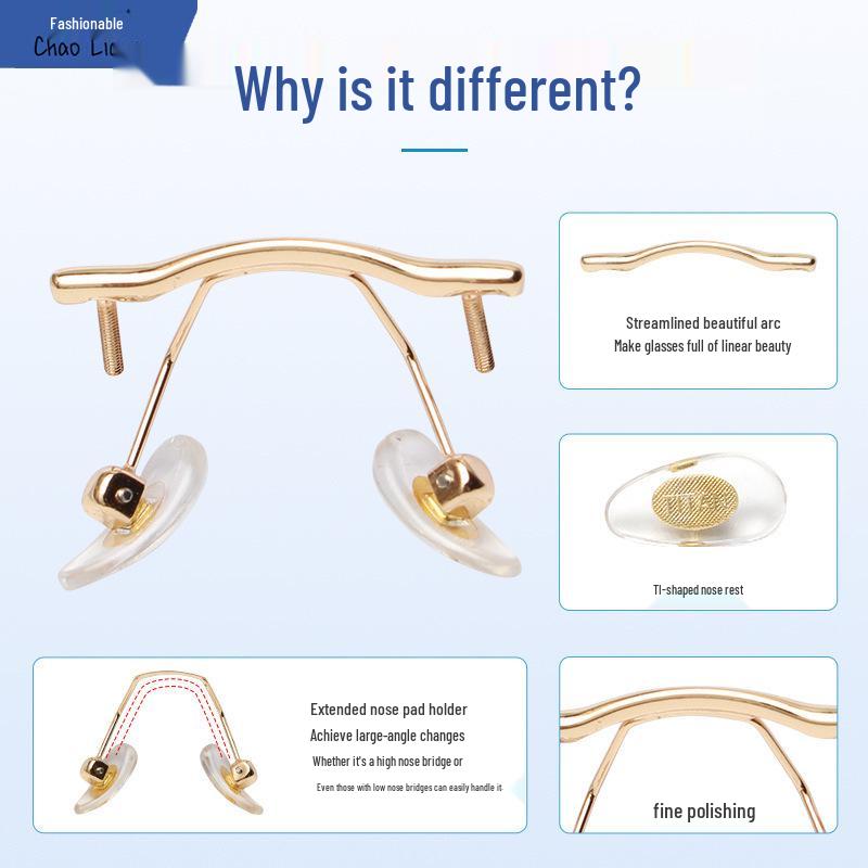 Unisex Rimless Diamond-Cut Glasses for Myopia with Single Hole Nose Bridge - Free Shipping
