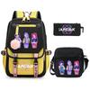 Animation Cartoon Peripheral Primary And Secondary School Students Schoolbag Multi-Functional Large-Capacity Leisure Backpack Three-Piece Set