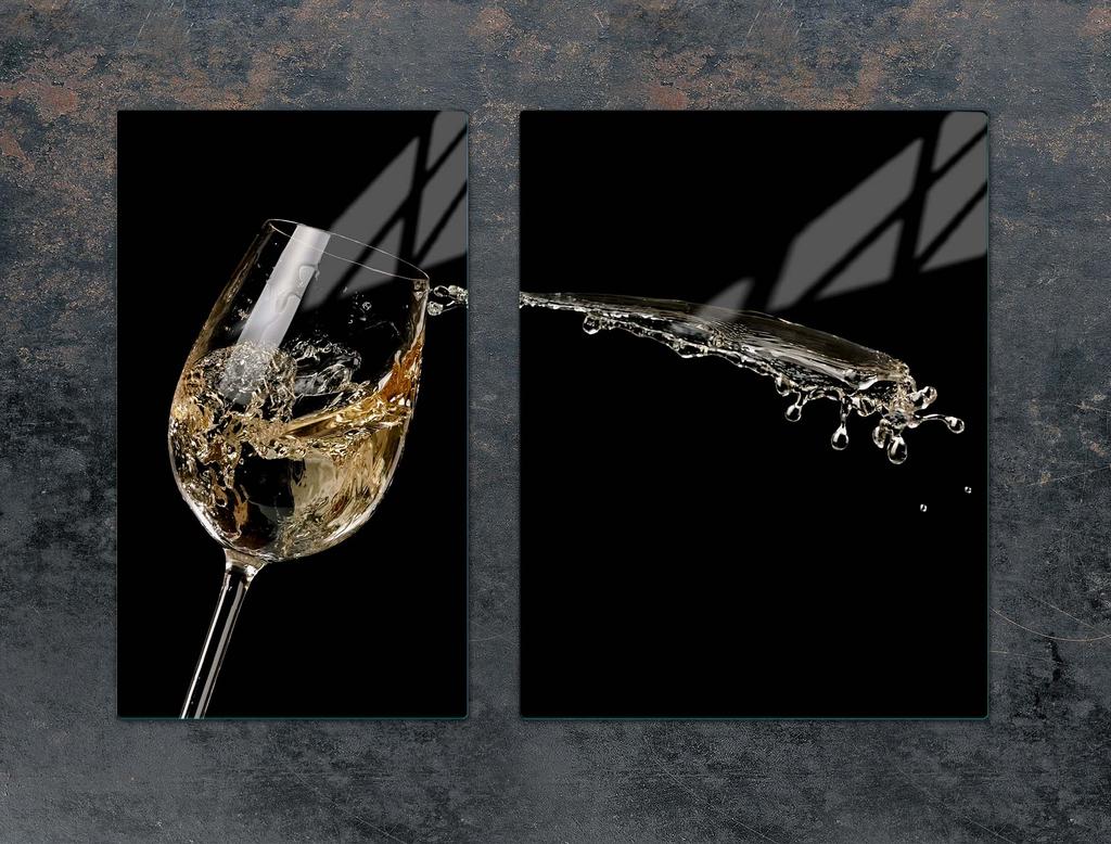 SZKLANA PŁYTA OCHRONNA NA KUCHENKĘ 70x52 WINO
