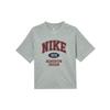 Sportbekleidung Lässig Retro Kurzarm Regular T-Shirt Damen T-Shirts Grau IH0825063