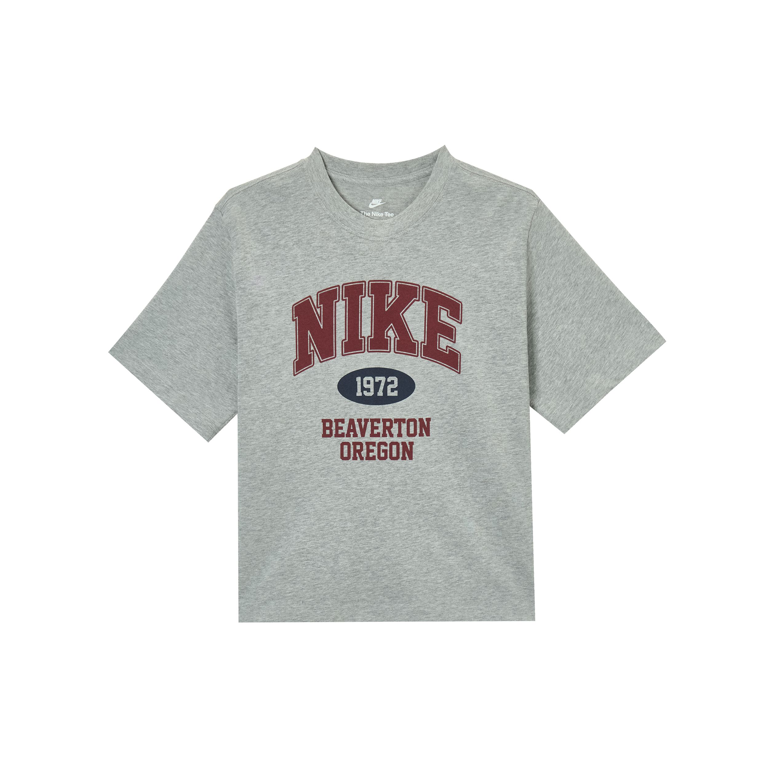 

Nike Sportswear Casual Retro Short Sleeve Regular T-Shirt Women T-Shirts Gray IH0825063 XS