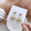 Lady Star Simulated Pearl Long Dangle Earrings for Women Shiny Rhinestone Vintage Drop Earring Fashion