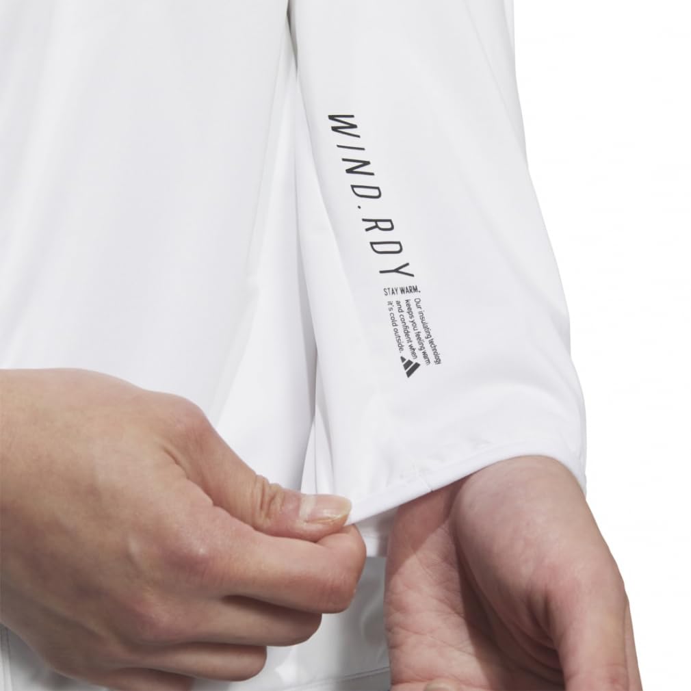 Golf Jacket Three Stripes Full Zip Wind White [Adidas Golf] WIND.RDY Men's