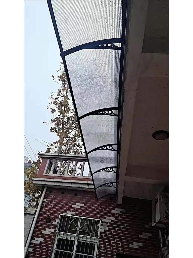 PC Sun Canopy Awning: Rainproof Shelter for Storefronts, Windows, Balconies, and Outdoor Air Conditioner Units