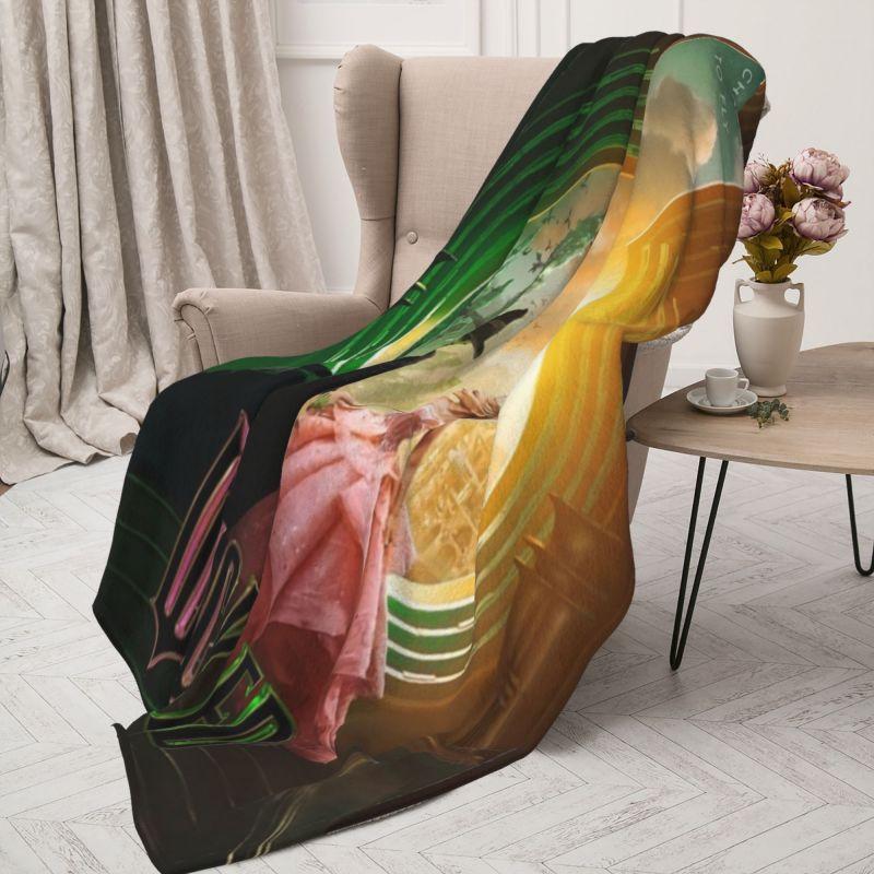 Custom Wickeds Musical Movie Blanket 3D Print Soft Flannel Fleece Warm Throw Blankets for Car Bed Couch Quilt