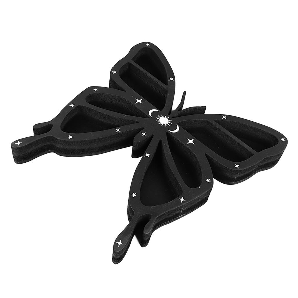 Butterfly Crystal Shelf Mechanically Carved Multipurpose Crystal Shelf Display for Candles