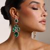 Stonefans Water Drop Dangle Earrings for Woman Wedding  Luxury Jewelry Statement Rhinestone Earrings Accessories Gift Bridal