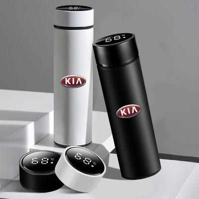 500ml Stainless Steel Car Emblem Intelligent Temperature Cup Coffee Cup For Rio Ceed Sportage Sorento K2 K3 K4 K5 K6 K7 K8 Soul Opeima