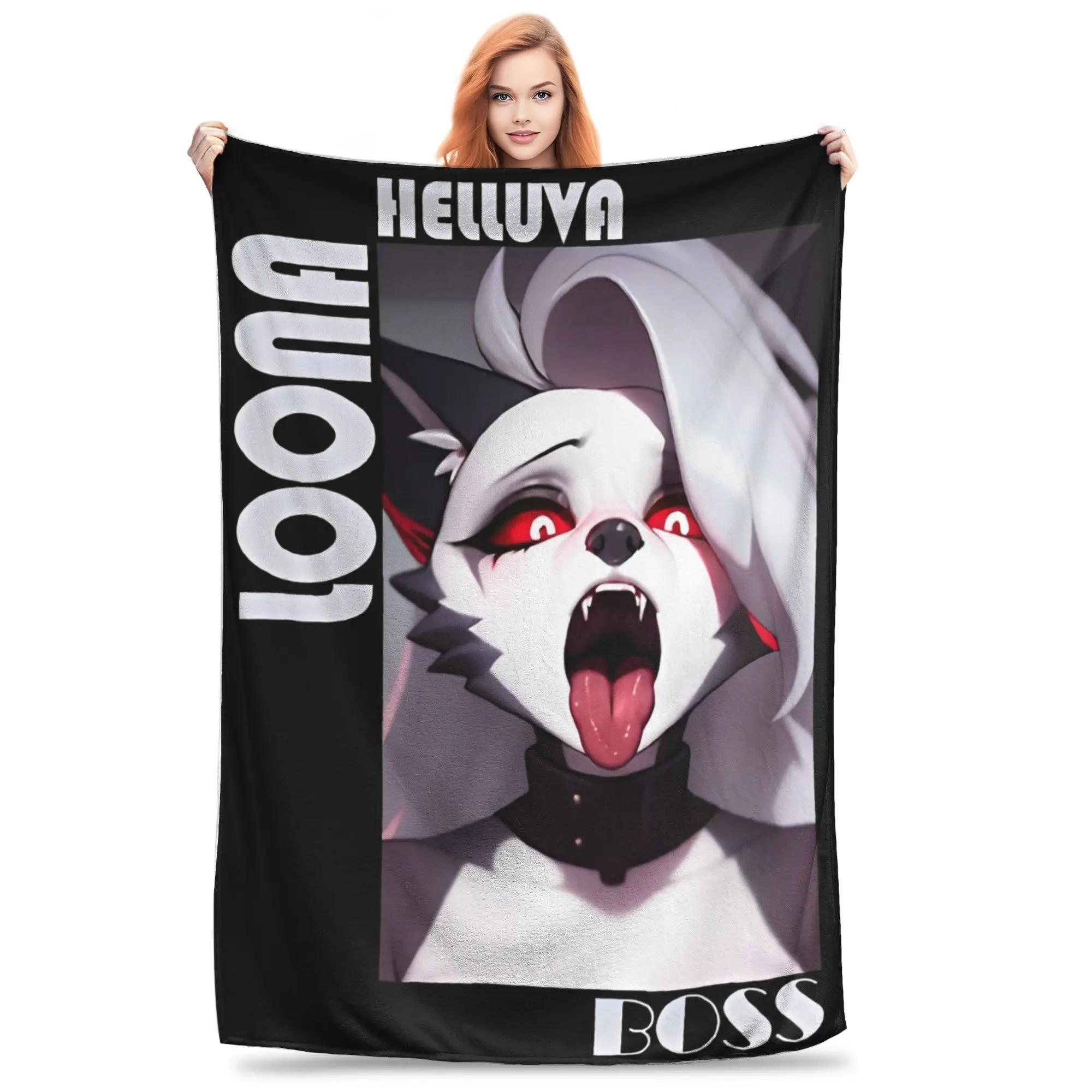 Loona Flannel Throw Blanket Wolf Customized xcm Home Bedspread 40x50in