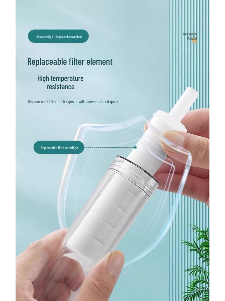 Duschkopf mit Druck, Filter und Chlorid-Entfernung für antibakterielle Hautpflege – Ideal für Zuhause und Reisen