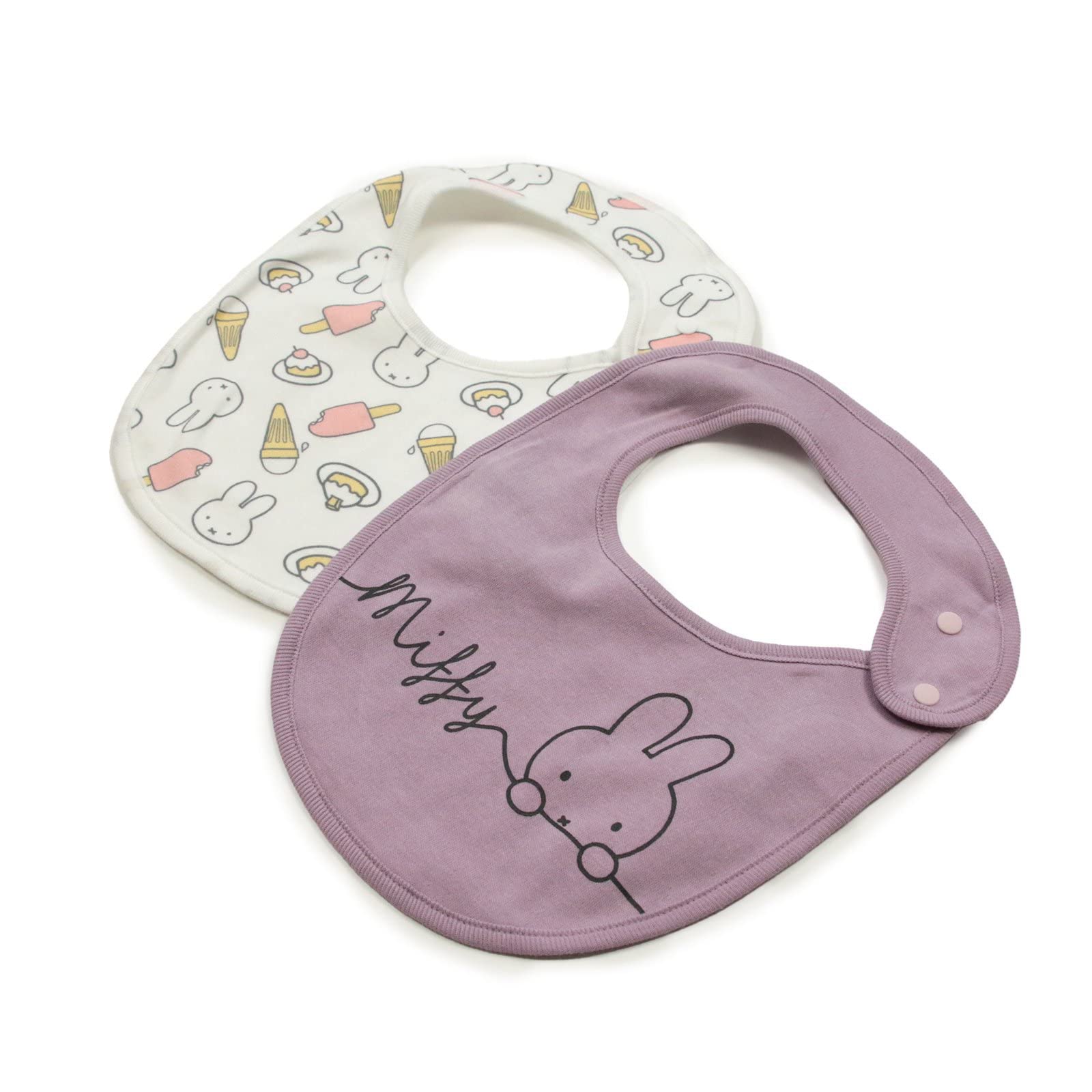 

Miffy Bibs for for Newborns and Miffy Baby Shower Gift [chil2] (2-Piece Set) Children, 100% Cotton, Babies, Girl s Illustration, (94830281-FREEPU)