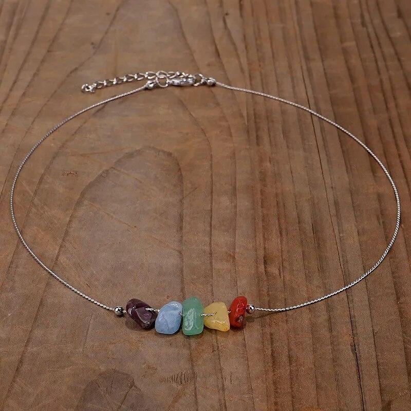 

Бусы из натурального камня в стиле бохо, 12 ожерелья в виде созвездий для женщин, модные гравийные бусины в виде знака зодиака, колье, украшения на день рождения, подарки